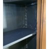 ANTICA LIBRERIA VETRINA LEGNO NOCE 2 ANTE CREDENZA PRIMI 1900 ARMADIO CRISTALLI