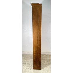 ANTICA LIBRERIA VETRINA LEGNO NOCE 2 ANTE CREDENZA PRIMI 1900 ARMADIO CRISTALLI