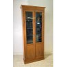 ANTICA LIBRERIA VETRINA LEGNO NOCE 2 ANTE CREDENZA PRIMI 1900 ARMADIO CRISTALLI
