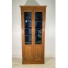 ANTICA LIBRERIA VETRINA LEGNO NOCE 2 ANTE CREDENZA PRIMI 1900 ARMADIO CRISTALLI