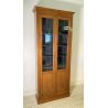 ANTICA LIBRERIA VETRINA LEGNO NOCE 2 ANTE CREDENZA PRIMI 1900 ARMADIO CRISTALLI