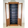 ANTICA LIBRERIA VETRINA LEGNO NOCE 2 ANTE CREDENZA PRIMI 1900 ARMADIO CRISTALLI