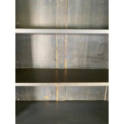 ANTICA LIBRERIA VETRINA LEGNO NOCE 2 ANTE CREDENZA PRIMI 1900 ARMADIO CRISTALLI