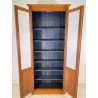 ANTICA LIBRERIA VETRINA LEGNO NOCE 2 ANTE CREDENZA PRIMI 1900 ARMADIO CRISTALLI