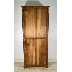 ANTICA LIBRERIA VETRINA LEGNO NOCE 2 ANTE CREDENZA PRIMI 1900 ARMADIO CRISTALLI