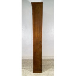 ANTICA LIBRERIA VETRINA LEGNO NOCE 2 ANTE CREDENZA PRIMI 1900 ARMADIO CRISTALLI