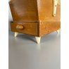 CESTINO DA CUCITO GIOCATTOLO Sarzi VINTAGE IN LEGNO E PLASTICA PORTA LAVORO '60
