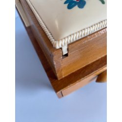 CESTINO DA CUCITO GIOCATTOLO Sarzi VINTAGE IN LEGNO E PLASTICA PORTA LAVORO '60
