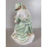 STATUINA PORCELLANA Herend 5426 FIGURA MATERNITA MOTHERHOOD 20 cm/h EPOCA 1941
