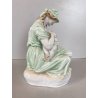 STATUINA PORCELLANA Herend 5426 FIGURA MATERNITA MOTHERHOOD 20 cm/h EPOCA 1941