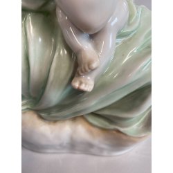 STATUINA PORCELLANA Herend 5426 FIGURA MATERNITA MOTHERHOOD 20 cm/h EPOCA 1941