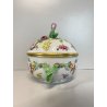 ANTICA TAZZA da BRODO CON COPERCHIO PORCELLANA SP Dresden SCENE PUTTI '800/'900