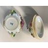 ANTICA TAZZA da BRODO CON COPERCHIO PORCELLANA SP Dresden SCENE PUTTI '800/'900