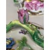 ANTICA TAZZA da BRODO CON COPERCHIO PORCELLANA SP Dresden SCENE PUTTI '800/'900