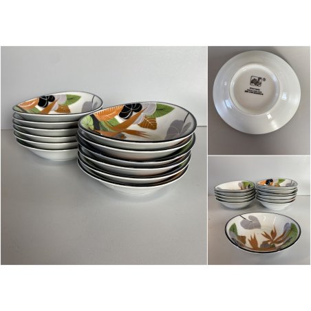 SET 12 pz. BOWL VINTAGE VITRO PORCELAIN Arnolfo di Cambio TABLE TOP ø 15x4 cm/h
