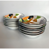 SET 12 pz. BOWL VINTAGE VITRO PORCELAIN Arnolfo di Cambio TABLE TOP ø 15x4 cm/h