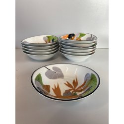 SET 12 pz. BOWL VINTAGE VITRO PORCELAIN Arnolfo di Cambio TABLE TOP ø 15x4 cm/h