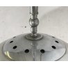 LAMPADA TERRA AD ARCO PIANTANA DESIGN ANNI 70 METALLO CROMATO MARMO FLOOR LAMP