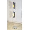 LAMPADA DA TERRA PIANTANA SPACE AGE DESIGN ANNI 70 ACCIAIO CROMATO FLOOR LAMP