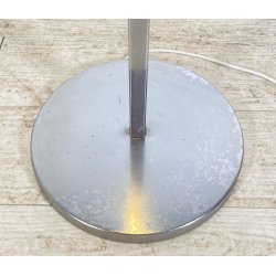 LAMPADA DA TERRA PIANTANA SPACE AGE DESIGN ANNI 70 ACCIAIO CROMATO FLOOR LAMP