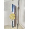 LAMPADA DA TERRA PIANTANA SPACE AGE DESIGN ANNI 70 ACCIAIO CROMATO FLOOR LAMP