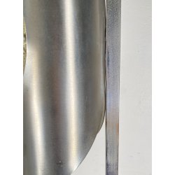 LAMPADA DA TERRA PIANTANA SPACE AGE DESIGN ANNI 70 ACCIAIO CROMATO FLOOR LAMP