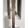 LAMPADA DA TERRA PIANTANA SPACE AGE DESIGN ANNI 70 ACCIAIO CROMATO FLOOR LAMP