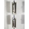 LAMPADA DA TERRA PIANTANA SPACE AGE DESIGN ANNI 70 ACCIAIO CROMATO FLOOR LAMP