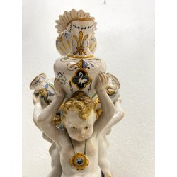 CENTROTAVOLA ALZATA TRIONFO Richard Ginori Doccia SATIRETTI PUTTI TRITONI '800