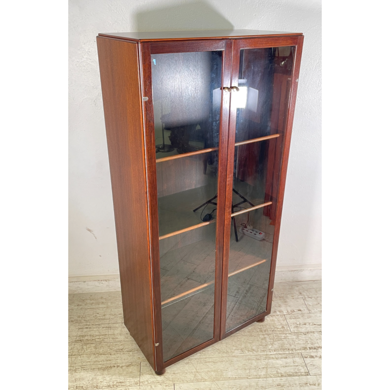 VETRINA LIBRERIA VINTAGE AFRA & TOBIA SCARPA ANNI 60 LEGNO STILDOMUS ANTE VETRO