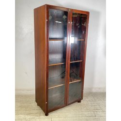 VETRINA LIBRERIA VINTAGE AFRA & TOBIA SCARPA ANNI 60 LEGNO STILDOMUS ANTE VETRO