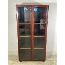 VETRINA LIBRERIA VINTAGE AFRA & TOBIA SCARPA ANNI 60 LEGNO STILDOMUS ANTE VETRO