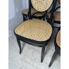 LOTTO 8 SEDIE ITALCOMMA SALA SALOTTO LEGNO FAGGIO ANNI 80 PAGLIA STILE THONET