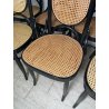 LOTTO 8 SEDIE ITALCOMMA SALA SALOTTO LEGNO FAGGIO ANNI 80 PAGLIA STILE THONET