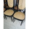 LOTTO 8 SEDIE ITALCOMMA SALA SALOTTO LEGNO FAGGIO ANNI 80 PAGLIA STILE THONET