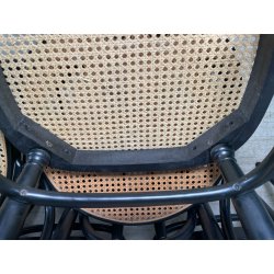 LOTTO 8 SEDIE ITALCOMMA SALA SALOTTO LEGNO FAGGIO ANNI 80 PAGLIA STILE THONET