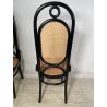 LOTTO 8 SEDIE ITALCOMMA SALA SALOTTO LEGNO FAGGIO ANNI 80 PAGLIA STILE THONET