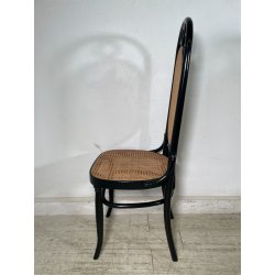 LOTTO 8 SEDIE ITALCOMMA SALA SALOTTO LEGNO FAGGIO ANNI 80 PAGLIA STILE THONET