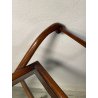 ANTICO CARRELLO PORTAVIVANDE STILE PAOLO BUFFA ANNI 50 LEGNO VETRO BAR PORTATA