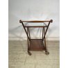 ANTICO CARRELLO PORTAVIVANDE STILE PAOLO BUFFA ANNI 50 LEGNO VETRO BAR PORTATA