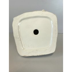 SCULTURA CERAMICA BISCUIT BIANCA Arturo Pannunzio BIMBA CON CANE ART DECO 1932