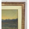 DIPINTO OLIO Carlo Monti VEDUTA PAESAGGIO LACUSTRE LAGO MAGGIORE MONTAGNE