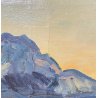 DIPINTO OLIO Carlo Monti VEDUTA PAESAGGIO LACUSTRE LAGO MAGGIORE MONTAGNE