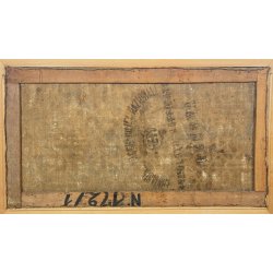 DIPINTO OLIO Carlo Monti VEDUTA PAESAGGIO LACUSTRE LAGO MAGGIORE MONTAGNE