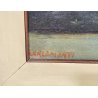 DIPINTO OLIO Carlo Monti VEDUTA PAESAGGIO LACUSTRE LAGO MAGGIORE MONTAGNE