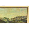 DIPINTO OLIO Carlo Monti VEDUTA PAESAGGIO LACUSTRE LAGO MAGGIORE MONTAGNE