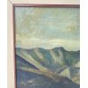 DIPINTO OLIO Carlo Monti VEDUTA PAESAGGIO LACUSTRE LAGO MAGGIORE MONTAGNE
