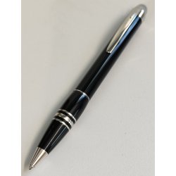 MONTBLANC Starwalker PENNA SFERA Black and Platinum VINTAGE BALLPOINT PEN