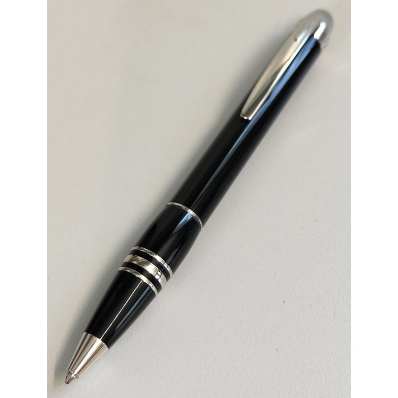 MONTBLANC Starwalker PENNA SFERA Black and Platinum VINTAGE BALLPOINT PEN