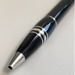 MONTBLANC Starwalker PENNA SFERA Black and Platinum VINTAGE BALLPOINT PEN